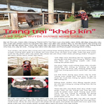 Báo Tây Ninh - Trang trại khép kín tại xã Phan, huyện Dương Minh Châu, Tây Ninh