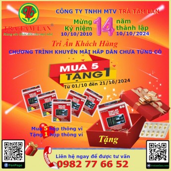 TRÀ TÂM LAN - TRI ÂN KHÁCH HÀNG NHÂN KỶ NIỆM 14 NĂM THÀNH LẬP